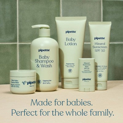 Pipette Baby Lotion Fragrance Free - 5.7 fl oz