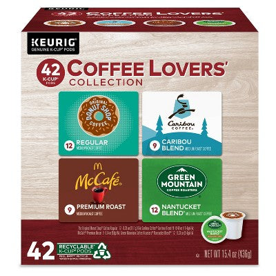 Keurig Coffee Lovers' Collection Keurig K-Cup Coffee Pods Variety Pack Medium Roast - 42ct