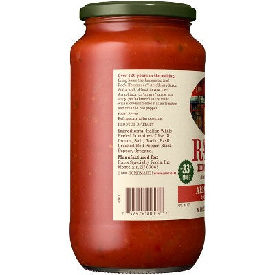 Rao's Arrabbiata Sauce - 32oz: All, No Artificial Colors, Mild Spice Level