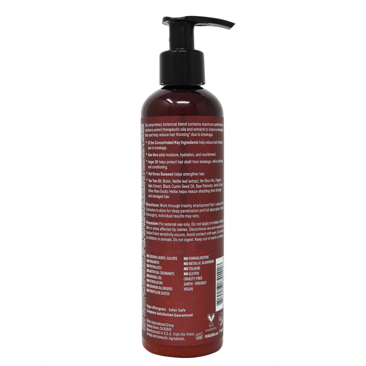 Pura d'or Professional Grade Biotin Conditioner, 8 fl oz