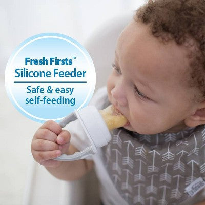 Dr. Brown's Fresh Firsts Silicone Feeder - Mint & Gray - 2pk