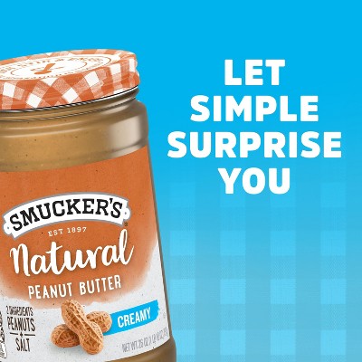 Smucker's Natural Creamy Peanut Butter - 26oz