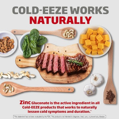 Cold-Eeze Plus Defense Manuka Honey Lemon Lozenges: Zinc Formula for Cold Relief, 25 Count