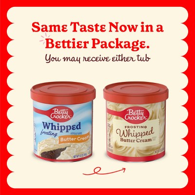 Betty Crocker Whipped Butter Cream Frosting - 12oz: Gluten-Free, Low Sodium