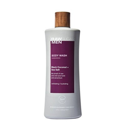 Raw Sugar Men's Body Wash Black Coconut + Sea Salt - 25 fl oz