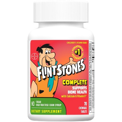 The Flintstones Complete Chewable Kids Vitamins - Fruit Flavors - 70ct