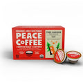 Peace Coffee Tree Hugger Dark Roast Coffee Pods - 12ct: Compatible With Keurig, Arabica Beans, Nut Flavors