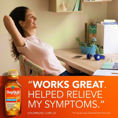 Vicks DayQuil Severe Cold & Flu Medicine Liquid - Honey - 12 fl oz: Primary Active Ingredient Acetaminophen, Strength 325 mg