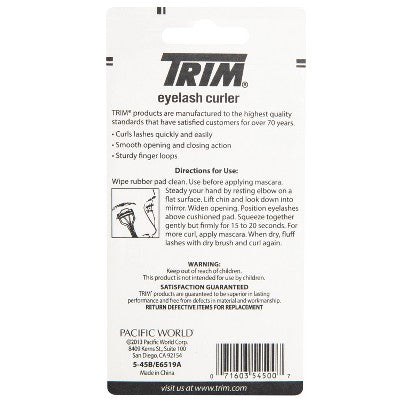 Trim Deluxe Eyelash Curler with Replacement Pad