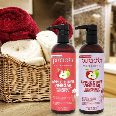 Pura d'or Apple Cider Vinegar Thin2Thick Shampoo