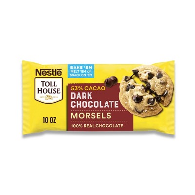 Nestle Toll House Dark Chocolate Chips for Cookie Baking - 10oz: Gluten-Free