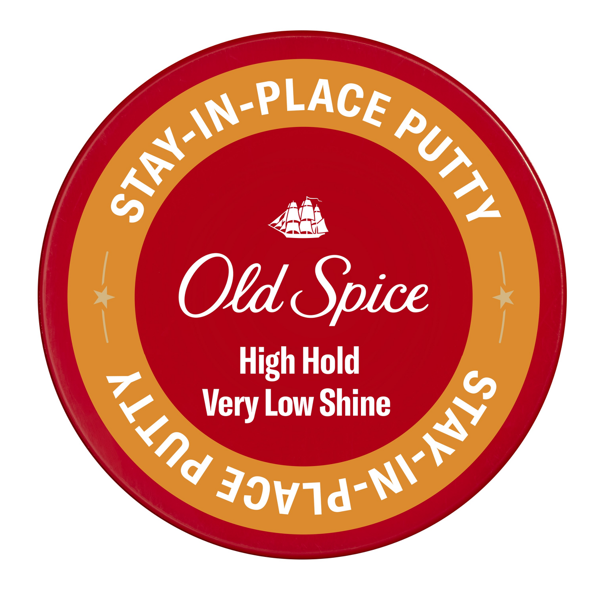 Old Spice Stay-In-Place Hair Styling Putty High Hold with Very Low Shine - 2.22oz