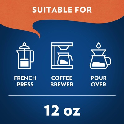 Lavazza Perfetto Medium Roast Ground Coffee - 12oz: Arabica Beans, Italian Variety, Caramel Flavor