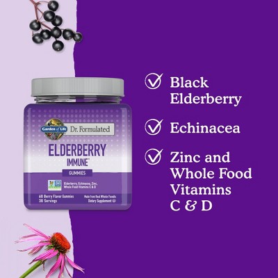 Garden of Life Dr. Formulated Adult Elderberry Gummies - 60ct