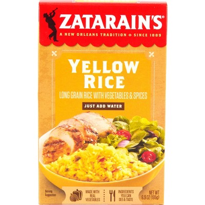 Zatarain's Yellow Rice Mix - 6.9oz: Gluten-Free, No Added MSG, Long Grain