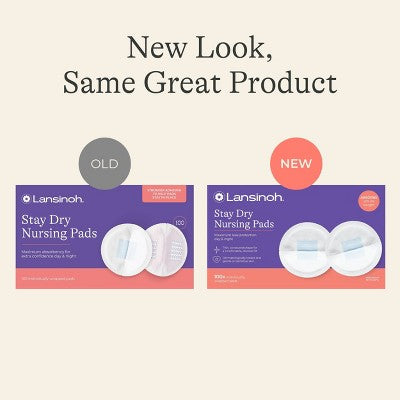 Lansinoh Stay Dry Disposable Nursing Pads for Breastfeeding, Leakproof