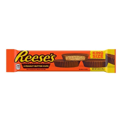 Reese's Milk Chocolate King Size Peanut Butter Cups Candy - 2.8oz/4ct