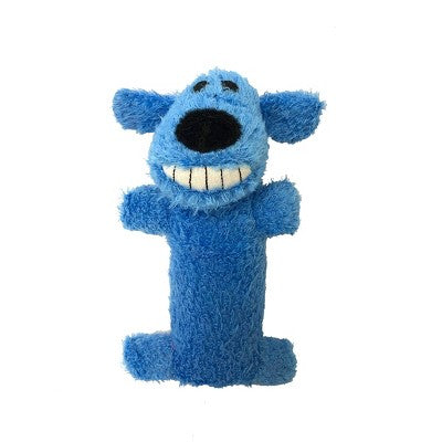 Multipet 6" Loofa The Original Interactive Plush Dog Toy - Blue