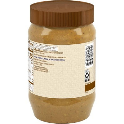 Jif Natural Crunchy Peanut Butter Spread - 40oz