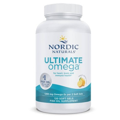 Nordic Naturals Ultimate Omega 3 Fish Oil Supplement Softgels
