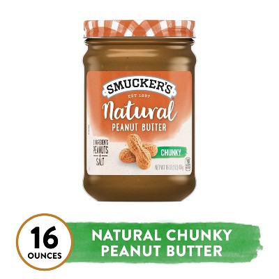 Smucker's Natural Chunky Peanut Butter - 16oz