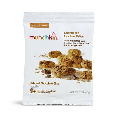 Munchkin Milkmakers Lactation Cookie Bites Oatmeal Chocolate Chip