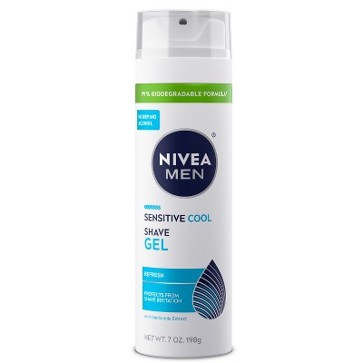 NIVEA Men Cooling Shave Gel for Sensitive Skin - 7oz