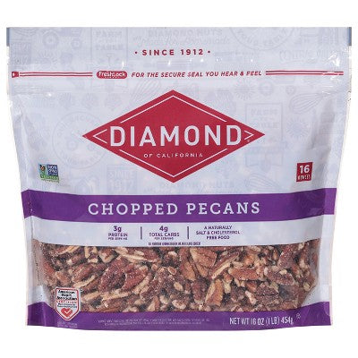 Diamond Chopped Pecans - 16oz