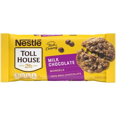 Nestle Toll House Milk Chocolate Chips for Cookie Baking - 11.5oz: Gluten-Free, No Artificial Flavors
