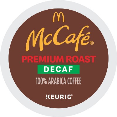 24ct McCafe Premium Roast Decaf Keurig K-Cup Coffee Pods Decaffeinated Medium Roast