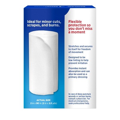 Johnson & Johnson Brand First Aid Product Flexible Rolled Gauze - 2in x 2.5yd