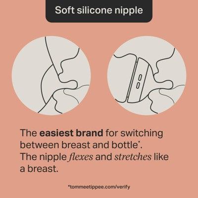 Tommee Tippee Natural Start Slow-Flow Breast-Like Nipple Anti-Colic Baby Bottle - 9oz/3pk