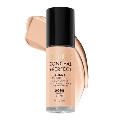 Milani Conceal + Perfect 2-in-1 Foundation + Concealer - 00BB Nude - 1 fl oz