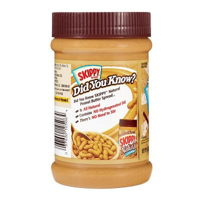 Skippy Creamy Peanut Butter - 15oz: Gluten-Free, No Artificial Flavors