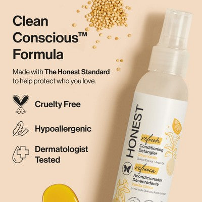 The Honest Company Refresh Conditioning Detangler - Citrus Vanilla - 4 fl oz