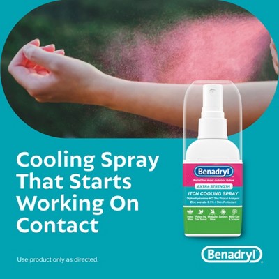 Benadryl Extra Strength Anti-Itch Cooling Spray - Travel Size - 2 fl oz