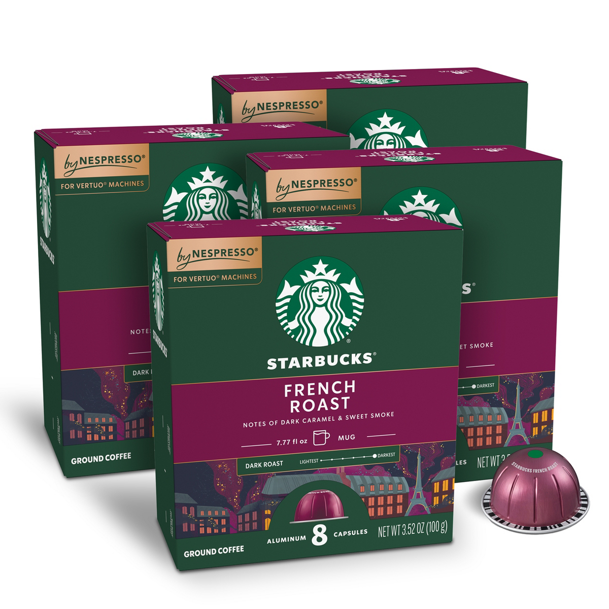 Starbucks by Nespresso Vertuo Line French Roast, 3.52oz/8ct