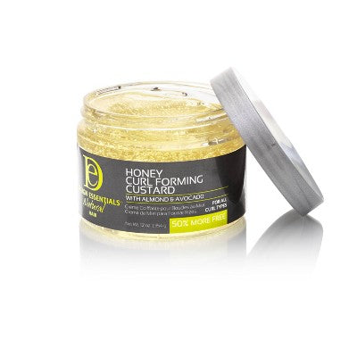 Design Essentials Almond Avocado Curl Custard - 12oz: Shine Enhancing, Textured Hair, Curl Enhancers, Gel
