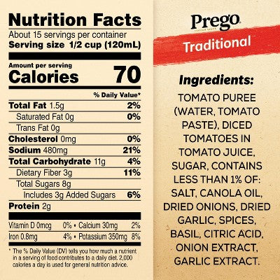 Prego Pasta Sauce