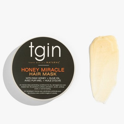 TGIN Honey Miracle Hair Mask with Raw Honey + Olive Oil Deep Conditioner - 12 fl oz