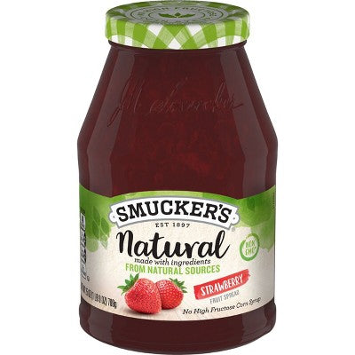 Smucker's Natural Strawberry Fruit Spread - 25oz