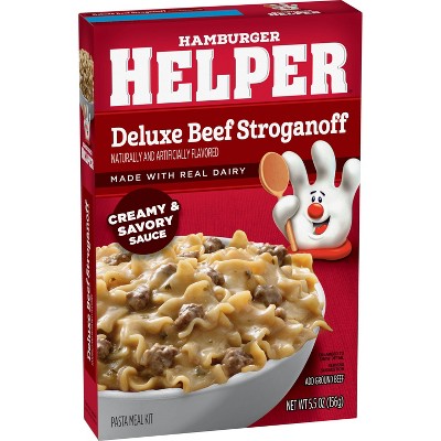Hamburger Helper Deluxe Beef Stroganoff Pasta Meal Kit - 5.5oz
