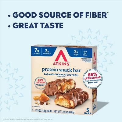 Atkins Caramel Chocolate Nut Roll