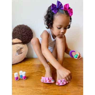 Piggy Paint Non-Toxic Nail Polish Set for Kids' - Stay Positive Rainbow - 0.48 fl oz/4ct