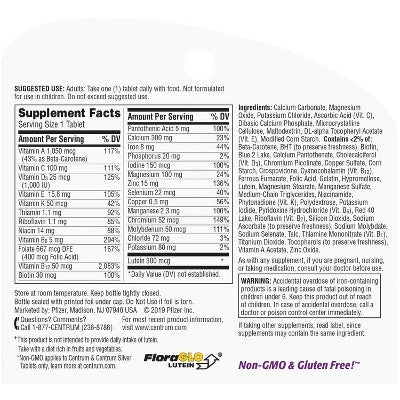 Centrum Silver Women 50+ Multivitamin / Multimineral Dietary Supplement Tablets