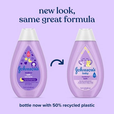 Johnson's Bedtime Baby Bath with Soothing Natural Calm Aromas, Hypoallergenic
