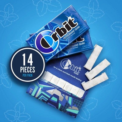 Orbit Sugar-Free Peppermint Gum Value Pack - 14ct/8pk