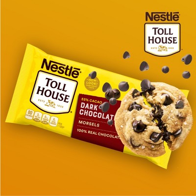 Nestle Toll House Dark Chocolate Chips for Cookie Baking - 10oz: Gluten-Free