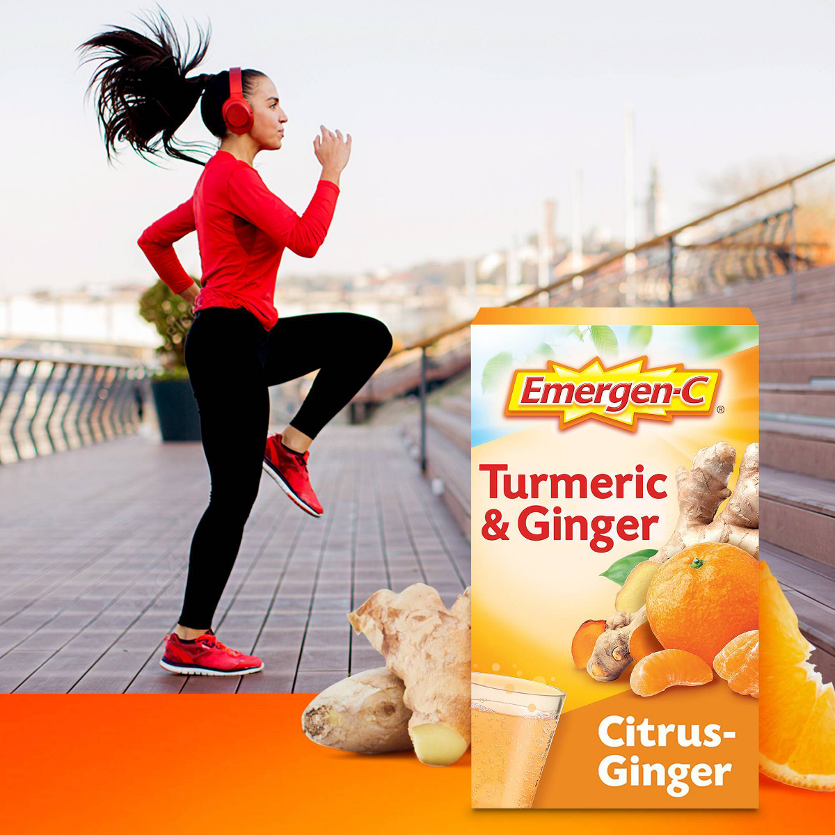 Emergen-C Turmeric & Ginger Powder - Citrus-Ginger - 18ct