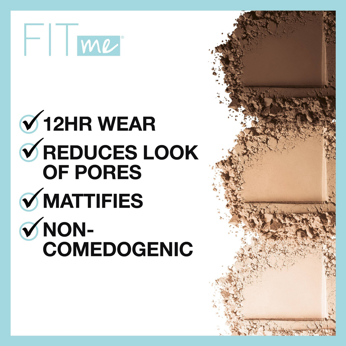Maybelline Fit Me Matte + Poreless Pressed Face Powder Makeup - 0.29oz, 334 Warm Sun - 0.29oz
